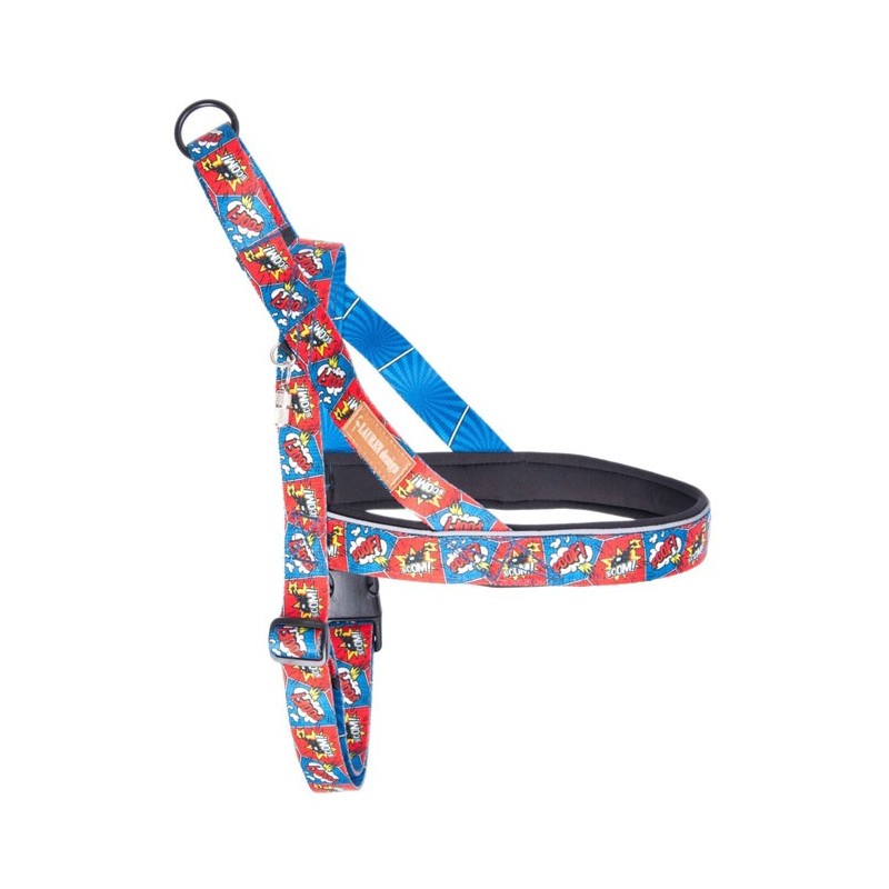 LAUREN DESIGN Color Szelki norweskie - comic book XXL