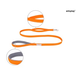 AMIPLAY Smycz Samba - Pomarańczowa XL