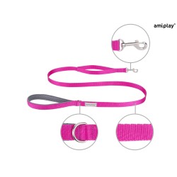 AMIPLAY Smycz Samba - Różowa M
