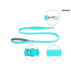 AMIPLAY Smycz Samba - Turkusowa L