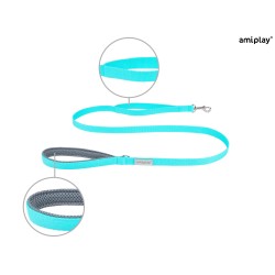 AMIPLAY Smycz Samba - Turkusowa L