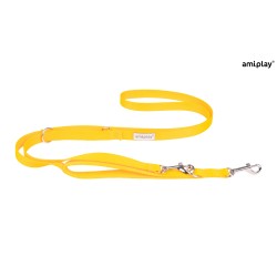 AMIPLAY Smycz regulowana 7 in 1 Samba - Żółta XL