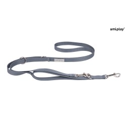 AMIPLAY Smycz regulowana 7 in 1 Samba - Szara L