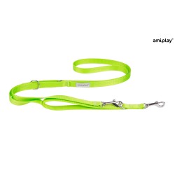 AMIPLAY Smycz regulowana 7 in 1 Samba - Zielona L