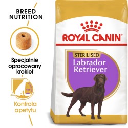 ROYAL CANIN Labrador Retriever Sterilised Adult karma sucha dla psów dorosłych, rasy labrador retriever, sterylizowanych 2x 12kg