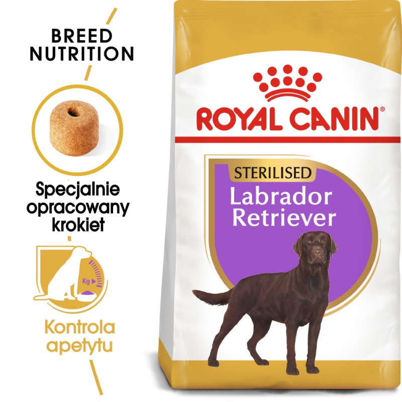 ROYAL CANIN Labrador Retriever Sterilised Adult karma sucha dla psów dorosłych, rasy labrador retriever, sterylizowanych 2x 12kg