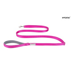 AMIPLAY Smycz regulowana Easy Fix Samba - Różowa S