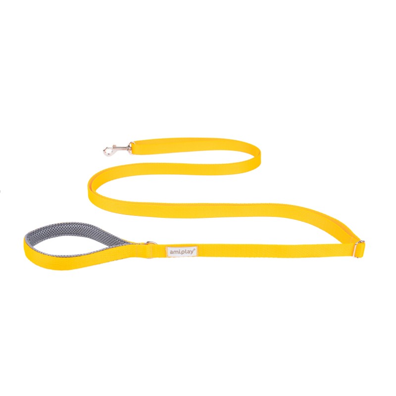 AMIPLAY Smycz regulowana Easy Fix Samba - Żółta S