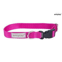 AMIPLAY Obroża regulowana Samba - Różowa S