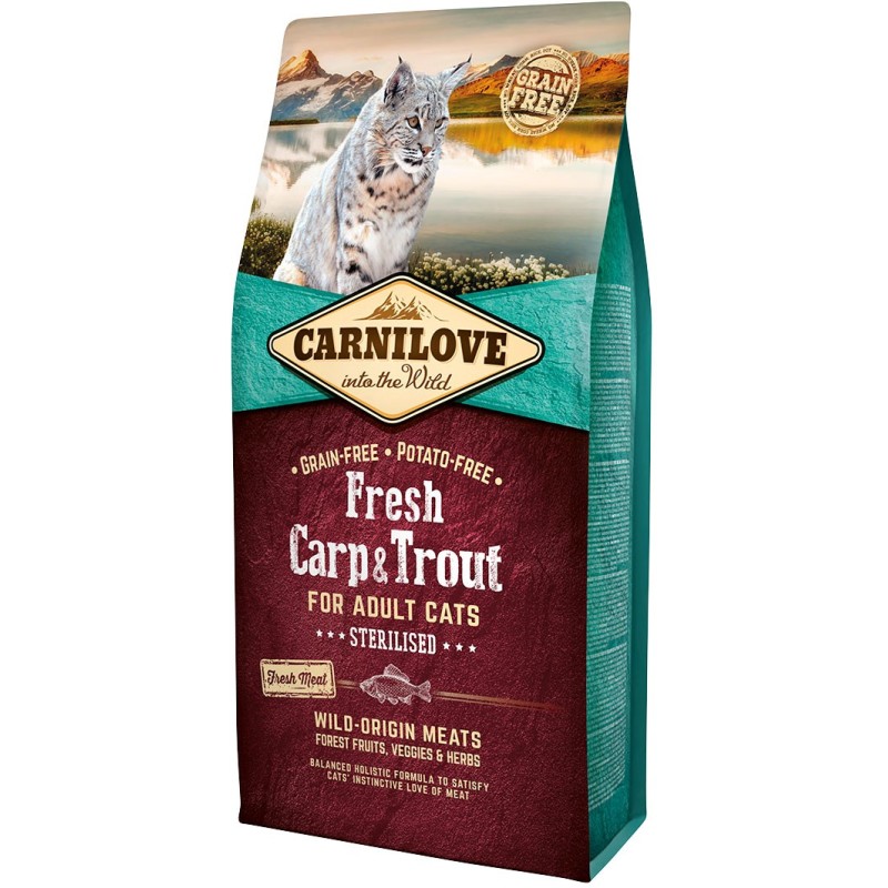 CARNILOVE CAT Fresh Carp and Trout - Sterilised 2 kg