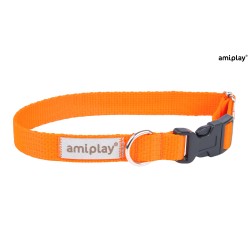 AMIPLAY Obroża regulowana Samba - Pomarańczowa XL