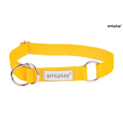AMIPLAY Obroża półzaciskowa Samba - Żółta L