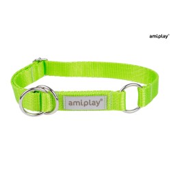 AMIPLAY Obroża półzaciskowa Samba - Zielona M