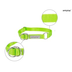 AMIPLAY Obroża półzaciskowa Samba - Zielona M
