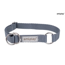 AMIPLAY Obroża półzaciskowa Samba - Szara L