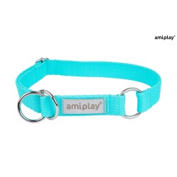 AMIPLAY Obroża półzaciskowa Samba - Turkusowa XL