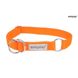 AMIPLAY Obroża półzaciskowa Samba - Pomarańczowa M