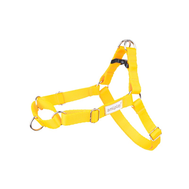 AMIPLAY Szelki regulowane EASY GO Samba - Żółte M