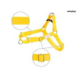 AMIPLAY Szelki regulowane EASY GO Samba - Żółte M