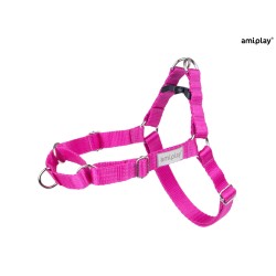 AMIPLAY Szelki regulowane EASY GO Samba - Różowe XL