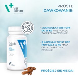 VETEXPERT Skin and Coat - Skóra i sierść 30kaps. (Twist Off)