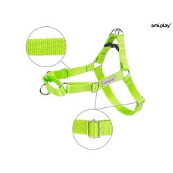 AMIPLAY Szelki regulowane EASY GO Samba - Zielone S