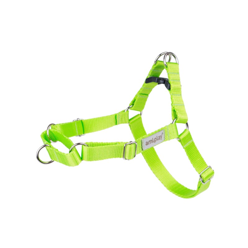 AMIPLAY Szelki regulowane EASY GO Samba - Zielone XL