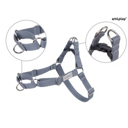 AMIPLAY Szelki regulowane EASY GO Samba - Szare S