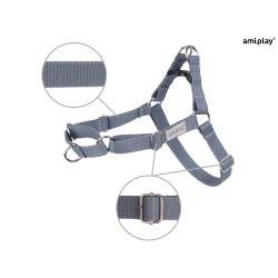 AMIPLAY Szelki regulowane EASY GO Samba - Szare M