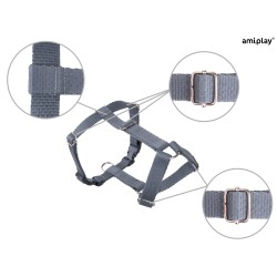 AMIPLAY Szelki Guard Samba - Szare M