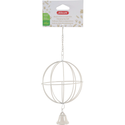 ZOLUX Metalowa kula na siano do zawieszenia śr. 10 cm - beżowa