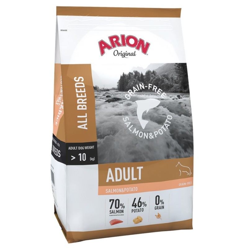 ARION Original Grain Free All Breeds Salmon and Potato 2x 12kg