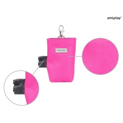 AMIPLAY Torebka na worki do odchodów Samba - Różowa