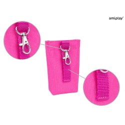 AMIPLAY Torebka na worki do odchodów Samba - Różowa