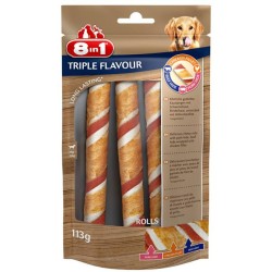 8in1 Przysmak Triple Flavour Rolls - 3 rolki (113g)