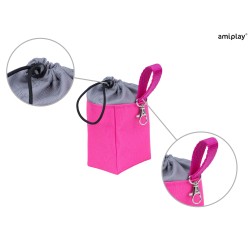 AMIPLAY Torebka na przysmaki Samba - Różowa