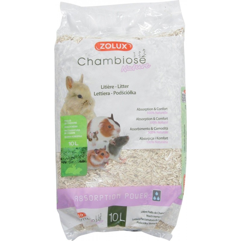 ZOLUX Podściółka Chambiose Nature - podściółka z konopi 30L
