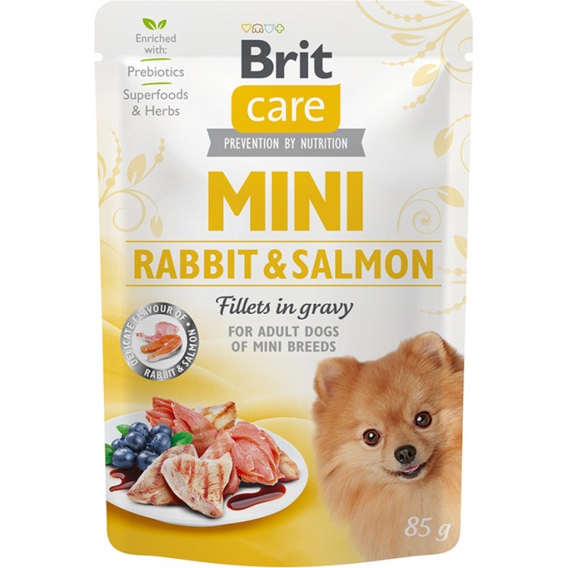 BRIT CARE Mini Rabbit and Salmon 85g (saszetka)