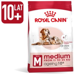 ROYAL CANIN Medium Ageing 10+ karma sucha dla psów dojrzałych ras średnich, po 10 roku życia 2x 15kg
