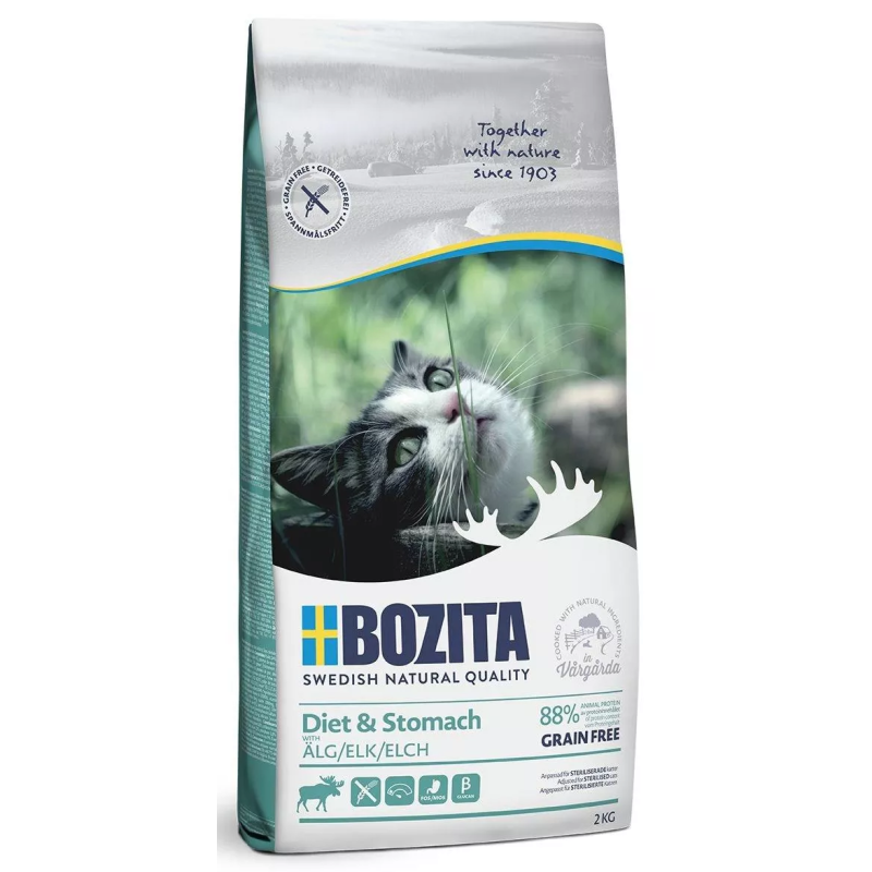 BOZITA Diet and Stomach Grain Free Elk 2kg
