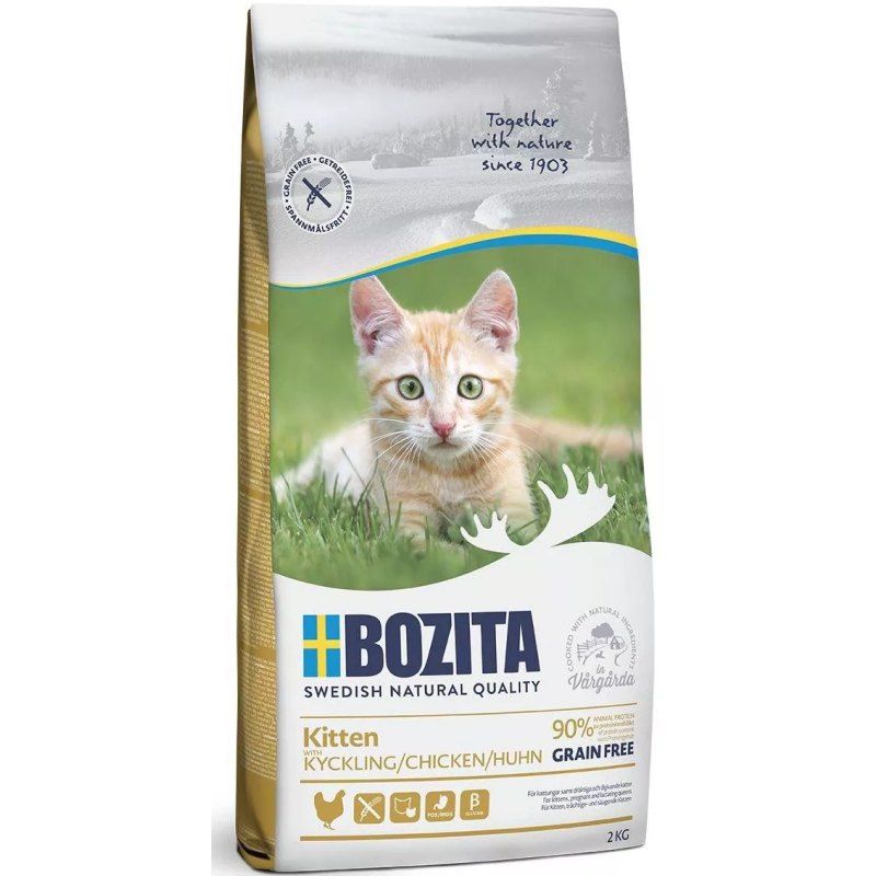 BOZITA Kitten Grain Free z kurczakiem 2kg