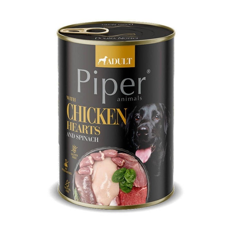 DOLINA NOTECI PIPER Serca kurczaka ze szpinakiem (puszka) 400g