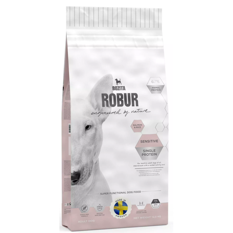 BOZITA Robur Sensitive Single Protein Salmon and Rice 3 kg