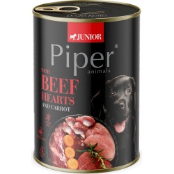 DOLINA NOTECI PIPER Junior z sercami wołowymi i marchewką 400g