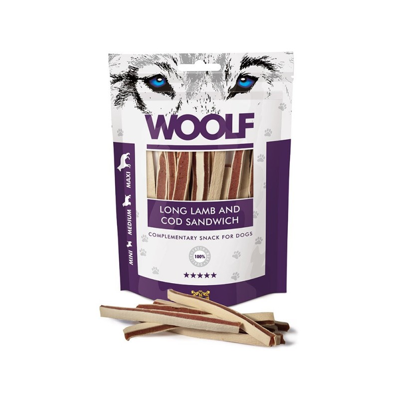 WOOLF Long Lamb and Cod Sandwich 100g