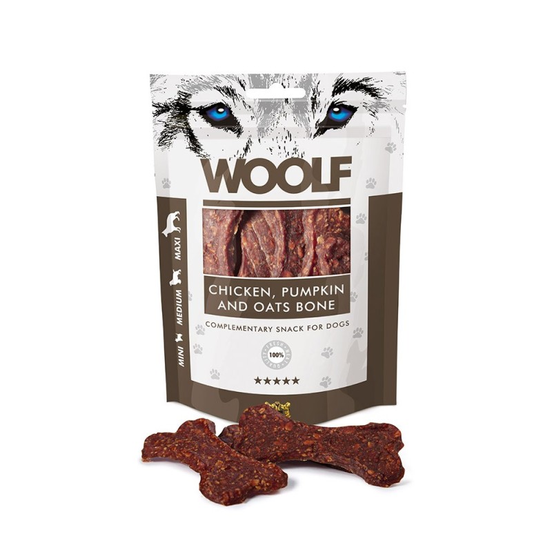 WOOLF Large Chicken Pumpkin and Oats Bone 100g