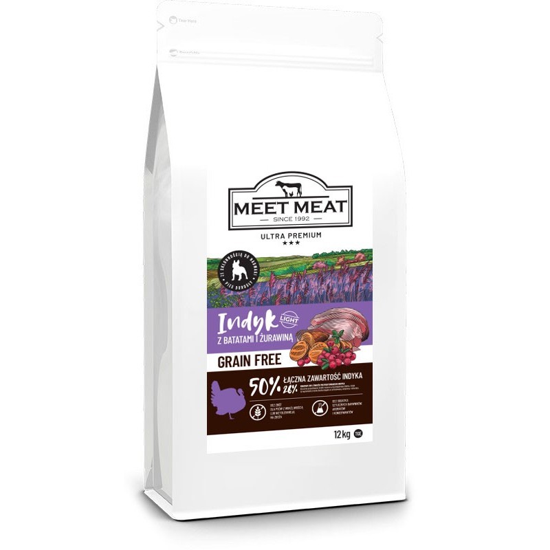 MEET MEAT Grain Free Light Adult Turkey 12kg