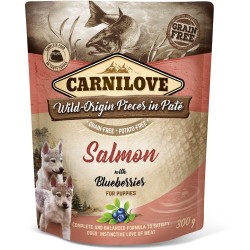CARNILOVE DOG Pouch Salmon and Blueberries Puppie (saszetka) 12x 300g