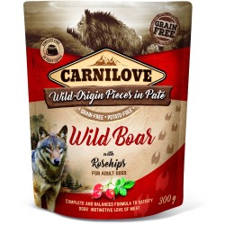 CARNILOVE DOG Pouch Wild Boar and Rosehips (saszetka) 300g