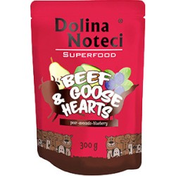 DOLINA NOTECI Superfood dla Psa Wołowina i Serca Gęsi (saszetka) 300g